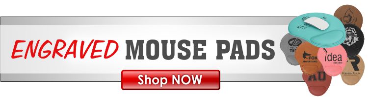 Laserable Leather Mouse Pads