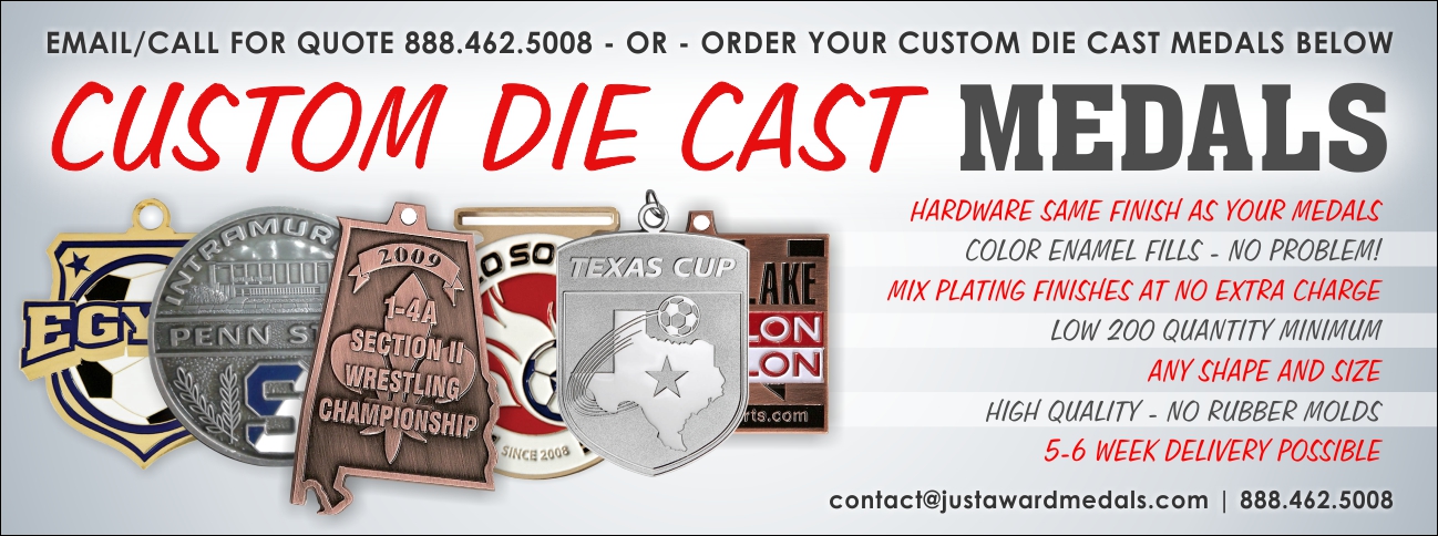 custom die cast award medals
