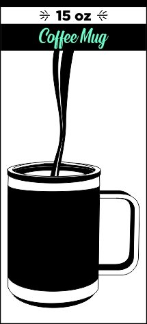 coffee & tea themed coffee mug