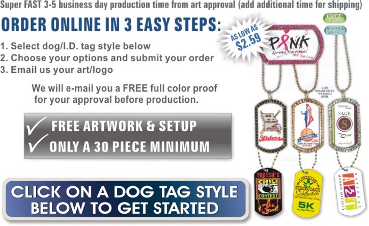 order custom dog tags online