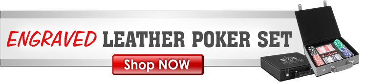 Laserable Leather Poker Gift Set