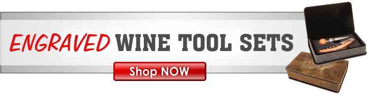 Laserable Leather Wine Tool Sets