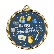 Happy Hanukkah Insert Medal