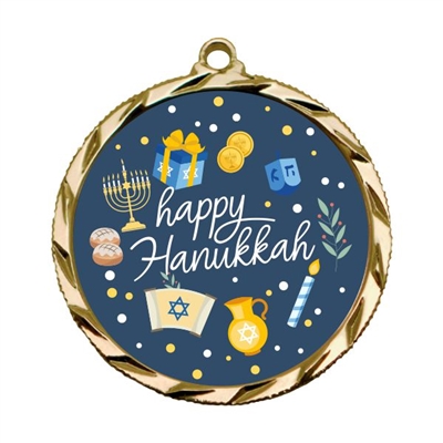 Happy Hanukkah Insert Medal