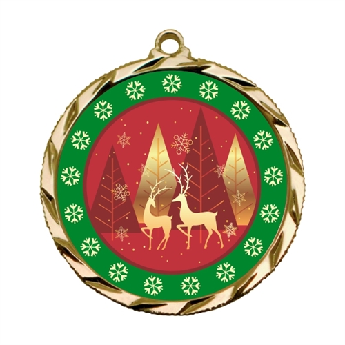 Holiday Reindeer 022A Insert Medal
