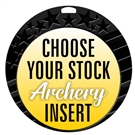 Archery Full Color Insert Medal