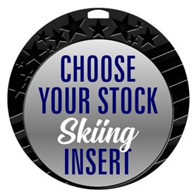 Skiing Full Color Insert Medal