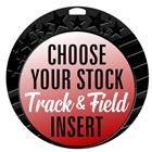 Track and Field Full Color Insert Medal