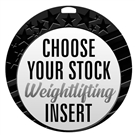 Weight Lifting Full Color Insert Medal