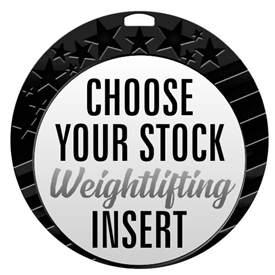 Weight Lifting Full Color Insert Medal