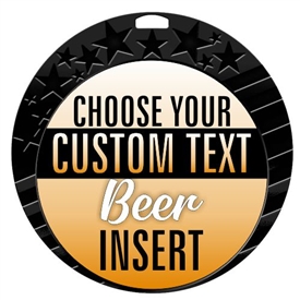 Beer Full Color Custom Text Insert Medal