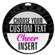 Cheer Full Color Custom Text Insert Medal