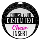 Cheer Full Color Custom Text Insert Medal