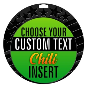 Chili Cook-off Full Color Custom Text Insert Medal