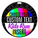 Kids Run Full Color Custom Text Insert Medal
