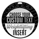 Weight Lifting Full Color Custom Text Insert Medal
