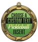 Pickleball Full Color Custom Text Insert Medal