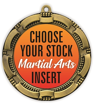 Martial Arts Full Color Insert Medal