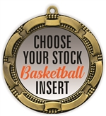 Basketball Full Color Insert Medal