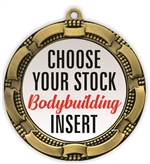 Body Building Full Color Insert Medal