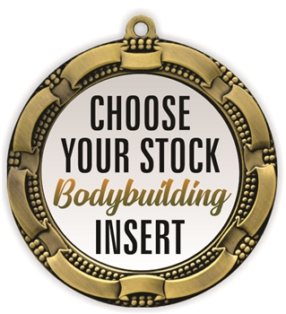 Body Building Full Color Insert Medal