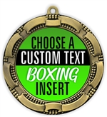 Boxing Full Color Custom Text Insert Medal