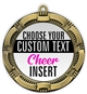 Cheer Full Color Custom Text Insert Medal