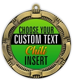 Chili Cook-off Full Color Custom Text Insert Medal