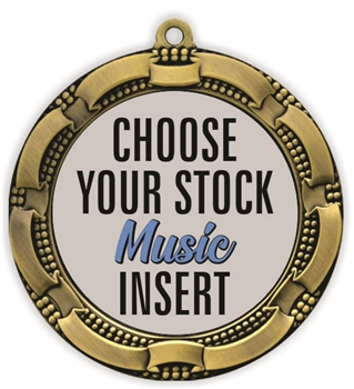 Music Full Color Insert Medal