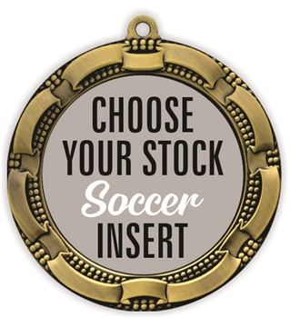 Soccer Full Color Insert Medal
