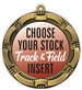 Track and Field Full Color Insert Medal
