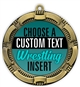 Wrestling Full Color Custom Text Insert Medal