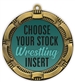Wrestling Full Color Insert Medal