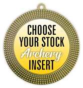 Archery Full Color Insert Medal