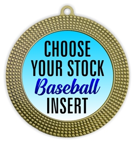 Baseball Full Color Insert Medal