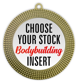 Body Building Full Color Insert Medal
