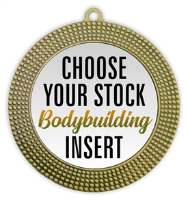 Body Building Full Color Insert Medal