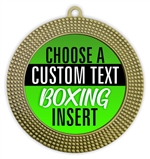 Boxing Full Color Custom Text Insert Medal