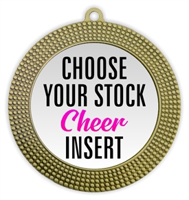 Cheer Full Color Insert Medal