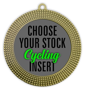 Cycling Full Color Insert Medal