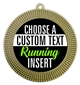 Running Full Color Custom Text Insert Medal