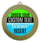 Science Full Color Custom Text Insert Medal