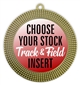 Track and Field Full Color Insert Medal
