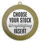 Weight Lifting Full Color Insert Medal