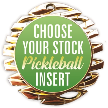 Pickleball Full Color Insert Medal