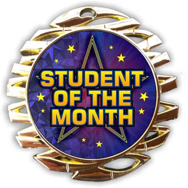 Student of the Month Medal, gold star