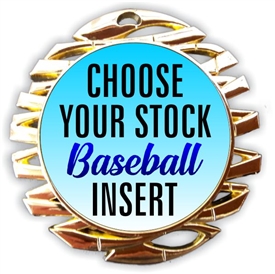 Baseball Full Color Insert Medal