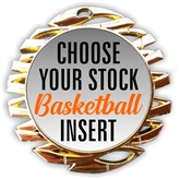 Basketball Full Color Insert Medal