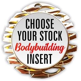Female Body Building Full Color Insert Medal