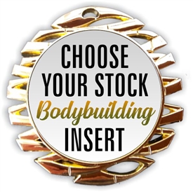 Male Body Building Full Color Insert Medal